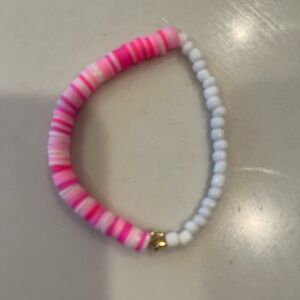 Half and half pink bracelet